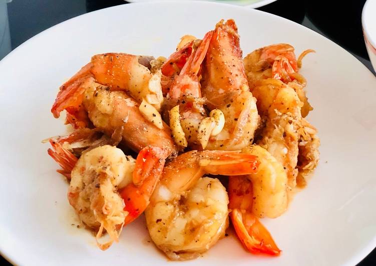 STIRRED SHRIMP WITH GARLIC - VniFood