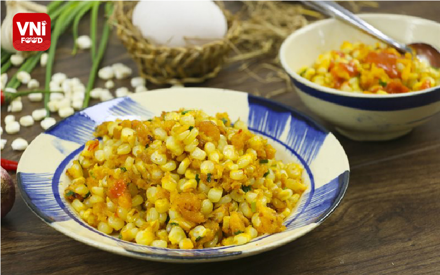 STIR-FRIED CORN WITH EGG - VniFood