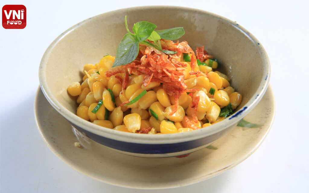 HOW TO MAKE STIR-FRIED CORN WITH DRIED SHRIMP - VniFood