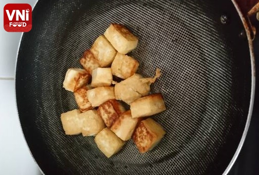 Braised tofu with meat and mushroom 1