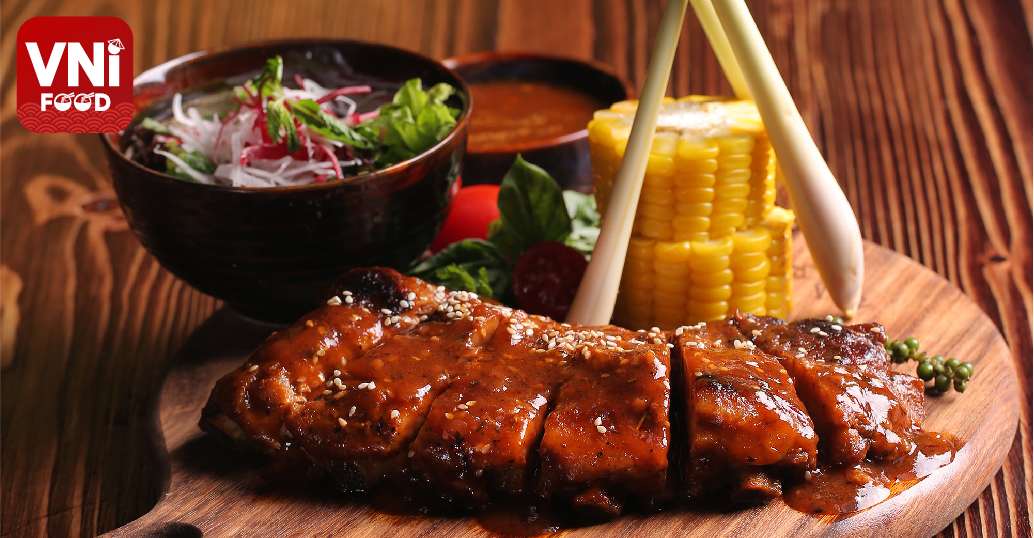 Fried pork chops with Coca Cola sauce