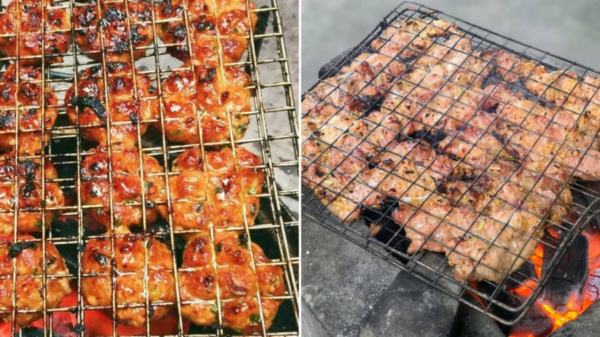 Grill the Pork in bun cha hanoi