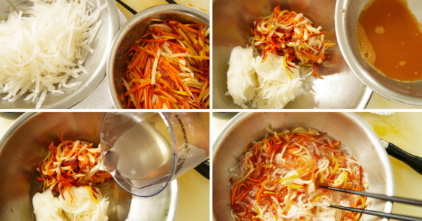 Prepare the Pickled Vegetables for banh mi