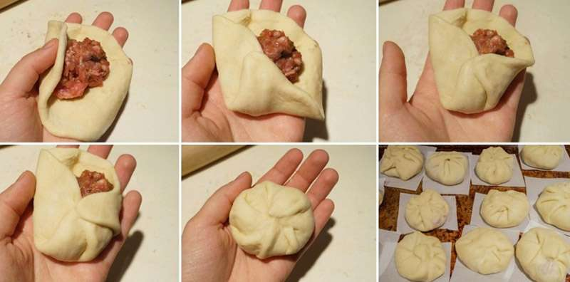 Assembling the Buns banh bao