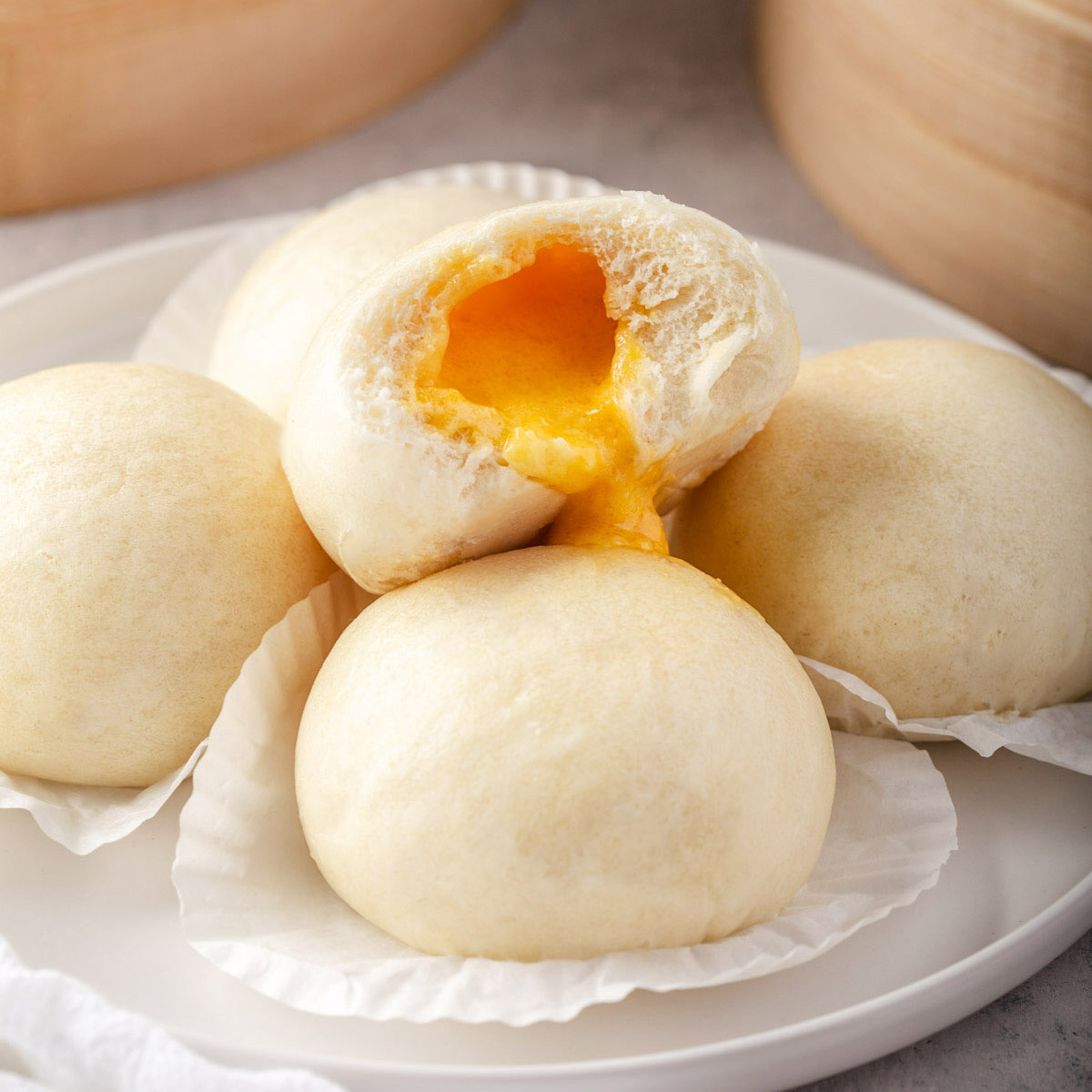 Salted Egg Custard Banh Bao