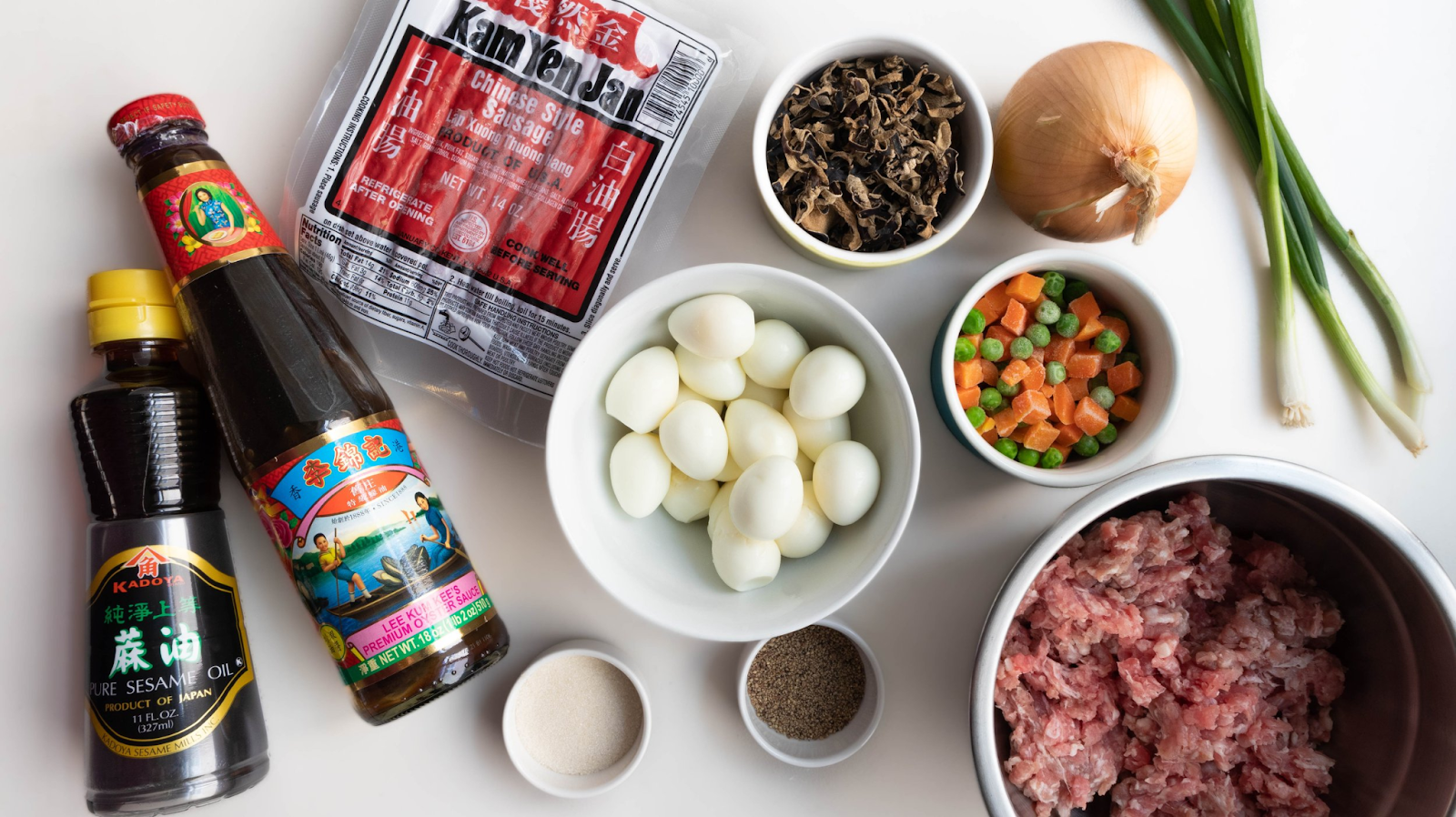 Vietnamese Steamed Pork Buns ingredients