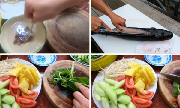 Prepare the Ingredients canh chua ca - vnifood